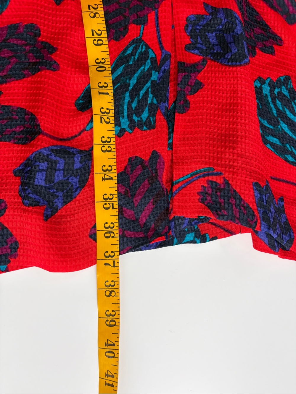 Marc by Marc Jacobs Mareika red tulip print dress textured 100% silk-jacquard 4 - Picture 17 of 17